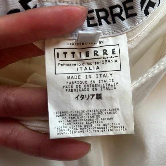 GF Ferre women pants Size: 26 Color: off white made in Italia like New - Picture 11 of 12